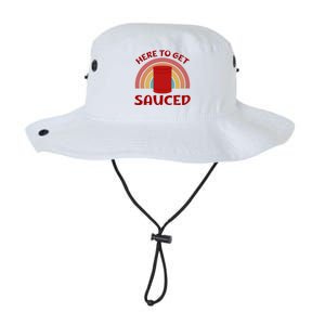 Here To Get Sauced Funny Cranberry Sauce Thanksgiving Food Legacy Cool Fit Booney Bucket Hat