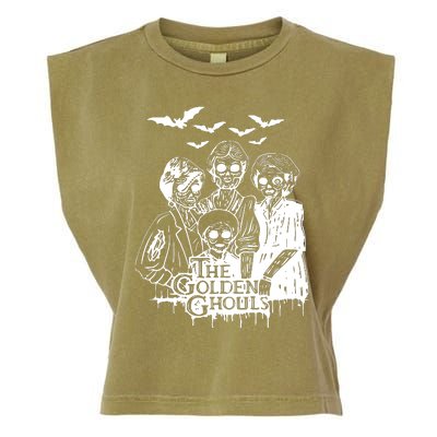 Halloween The Golden Ghouls Zombie Scary Horror Garment-Dyed Women's Muscle Tee