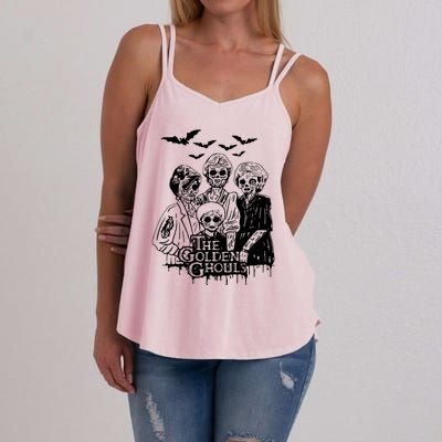 Halloween The Golden Ghouls Zombie Scary Horror Women's Strappy Tank