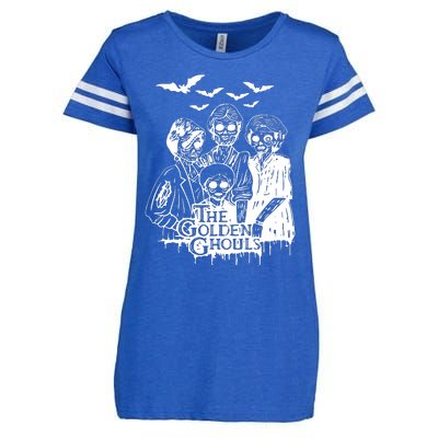 Halloween The Golden Ghouls Zombie Scary Horror Enza Ladies Jersey Football T-Shirt