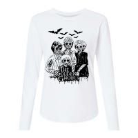 Halloween The Golden Ghouls Zombie Scary Horror Womens Cotton Relaxed Long Sleeve T-Shirt