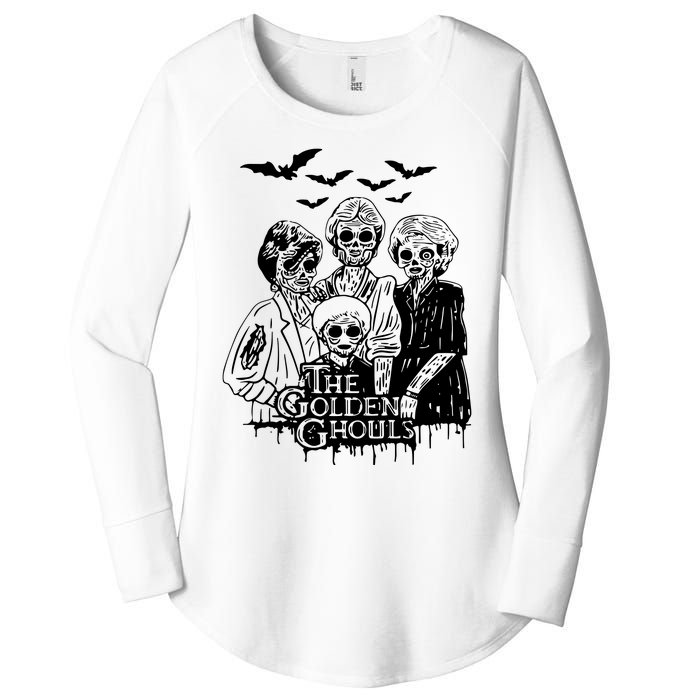 Halloween The Golden Ghouls Zombie Scary Horror Women's Perfect Tri Tunic Long Sleeve Shirt