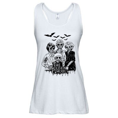 Halloween The Golden Ghouls Zombie Scary Horror Ladies Essential Flowy Tank