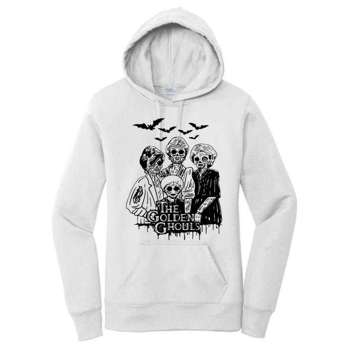 Halloween The Golden Ghouls Zombie Scary Horror Women's Pullover Hoodie