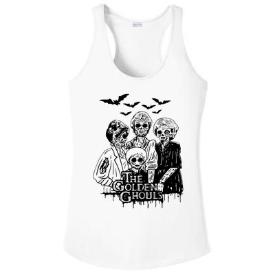 Halloween The Golden Ghouls Zombie Scary Horror Ladies PosiCharge Competitor Racerback Tank