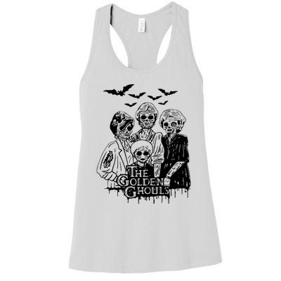 Halloween The Golden Ghouls Zombie Scary Horror Women's Racerback Tank