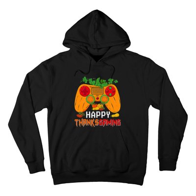 Happy Thanksgiving Gaming Game Controller Fall Pumpkin Lover Hoodie