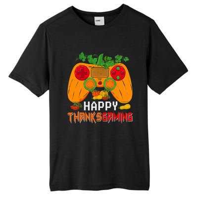 Happy Thanksgiving Gaming Game Controller Fall Pumpkin Lover Tall Fusion ChromaSoft Performance T-Shirt