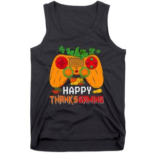 Happy Thanksgiving Gaming Game Controller Fall Pumpkin Lover Tank Top