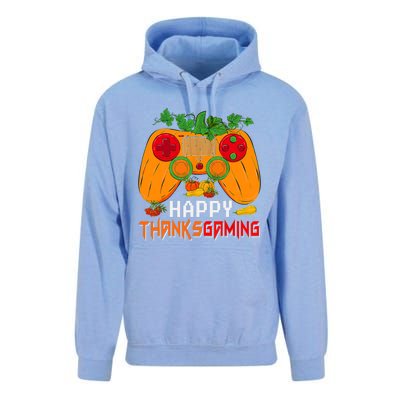 Happy Thanksgiving Gaming Game Controller Fall Pumpkin Lover Unisex Surf Hoodie