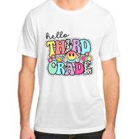 Hello Third Grade Team 3rd Grade Girl Teacher Back To School Adult ChromaSoft Performance T-Shirt