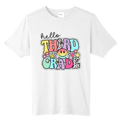 Hello Third Grade Team 3rd Grade Girl Teacher Back To School Tall Fusion ChromaSoft Performance T-Shirt