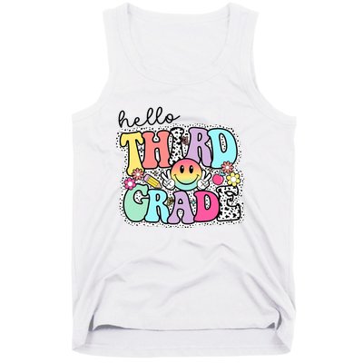 Hello Third Grade Team 3rd Grade Girl Teacher Back To School Tank Top