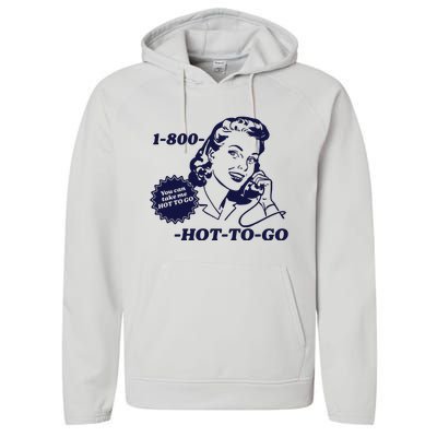 Hot To Go Lesbian Pride Sapphic Performance Fleece Hoodie