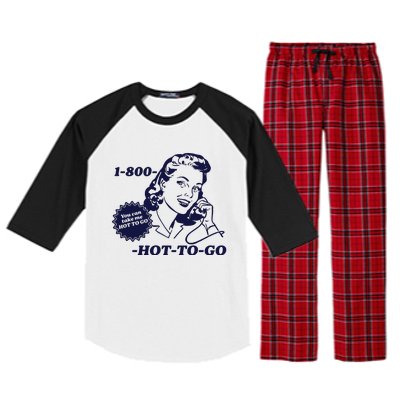 Hot To Go Lesbian Pride Sapphic Raglan Sleeve Pajama Set