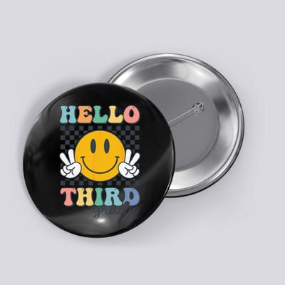 Hello Third Grade Retro Smile Team 3rd Grade Back To School Button