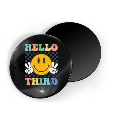 Hello Third Grade Retro Smile Team 3rd Grade Back To School Magnet