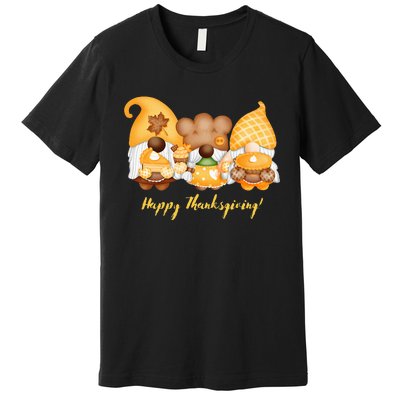 Happy Thanksgiving Garden Gnomes Top Premium T-Shirt