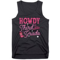 Howdy Third Grade 3rd Grade Teacher Western Cowboy Cowgirls Tank Top