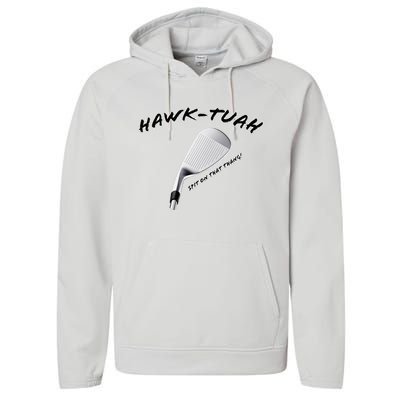 Hawk Tuah Golf Performance Fleece Hoodie