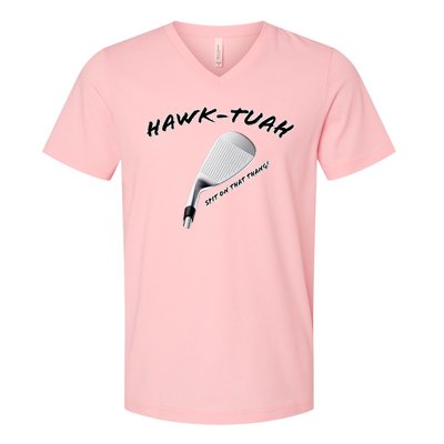 Hawk Tuah Golf V-Neck T-Shirt