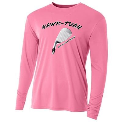 Hawk Tuah Golf Cooling Performance Long Sleeve Crew