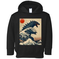 Hokusai The Great Kaiju Off Kanagawa Vintage Japanese Art Toddler Hoodie