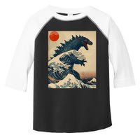 Hokusai The Great Kaiju Off Kanagawa Vintage Japanese Art Toddler Fine Jersey T-Shirt