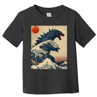 Hokusai The Great Kaiju Off Kanagawa Vintage Japanese Art Toddler T-Shirt