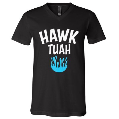 Hawk Tuah V-Neck T-Shirt