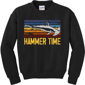 Hammer Time Hammerhead Shark Marine Biology Animal Kids Sweatshirt