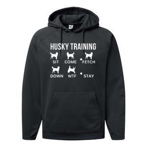 Husky Training Husky Dog Tricks Performance Fleece Hoodie