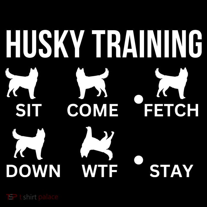 Husky Training Husky Dog Tricks Full-Length Apron With Pockets