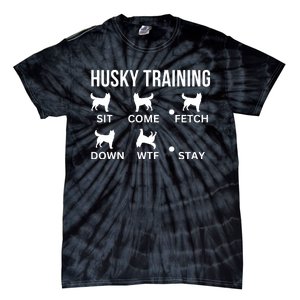 Husky Training Husky Dog Tricks Tie-Dye T-Shirt