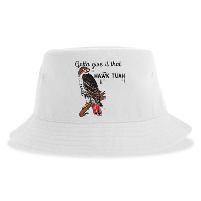 Hawk Tuah Humor Funny Sustainable Bucket Hat