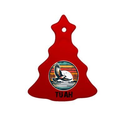 Hawk Tuah Hawk Tush Ceramic Tree Ornament