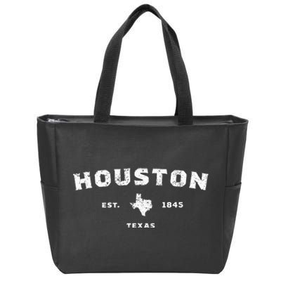 Houston Texas Zip Tote Bag