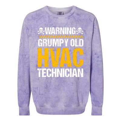 Hvac Technician Hvacr Tech Work Mechanic Installer Service Colorblast Crewneck Sweatshirt