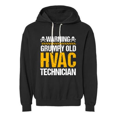 Hvac Technician Hvacr Tech Work Mechanic Installer Service Garment-Dyed Fleece Hoodie