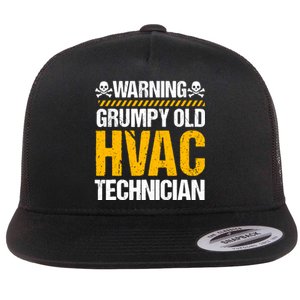 Hvac Technician Hvacr Tech Work Mechanic Installer Service Flat Bill Trucker Hat