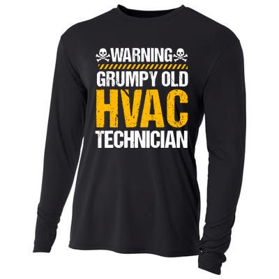 Hvac Technician Hvacr Tech Work Mechanic Installer Service Cooling Performance Long Sleeve Crew