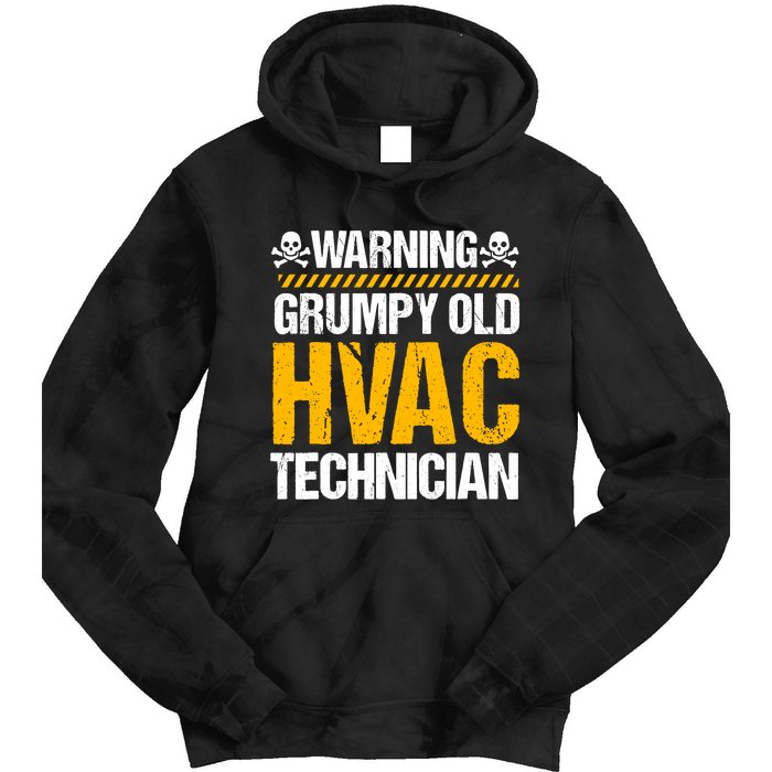 Hvac Technician Hvacr Tech Work Mechanic Installer Service Tie Dye Hoodie