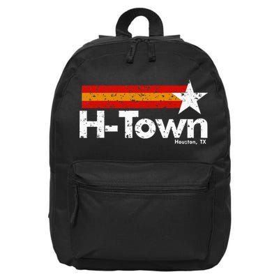 H Town Houston Texas 16 in Basic Backpack