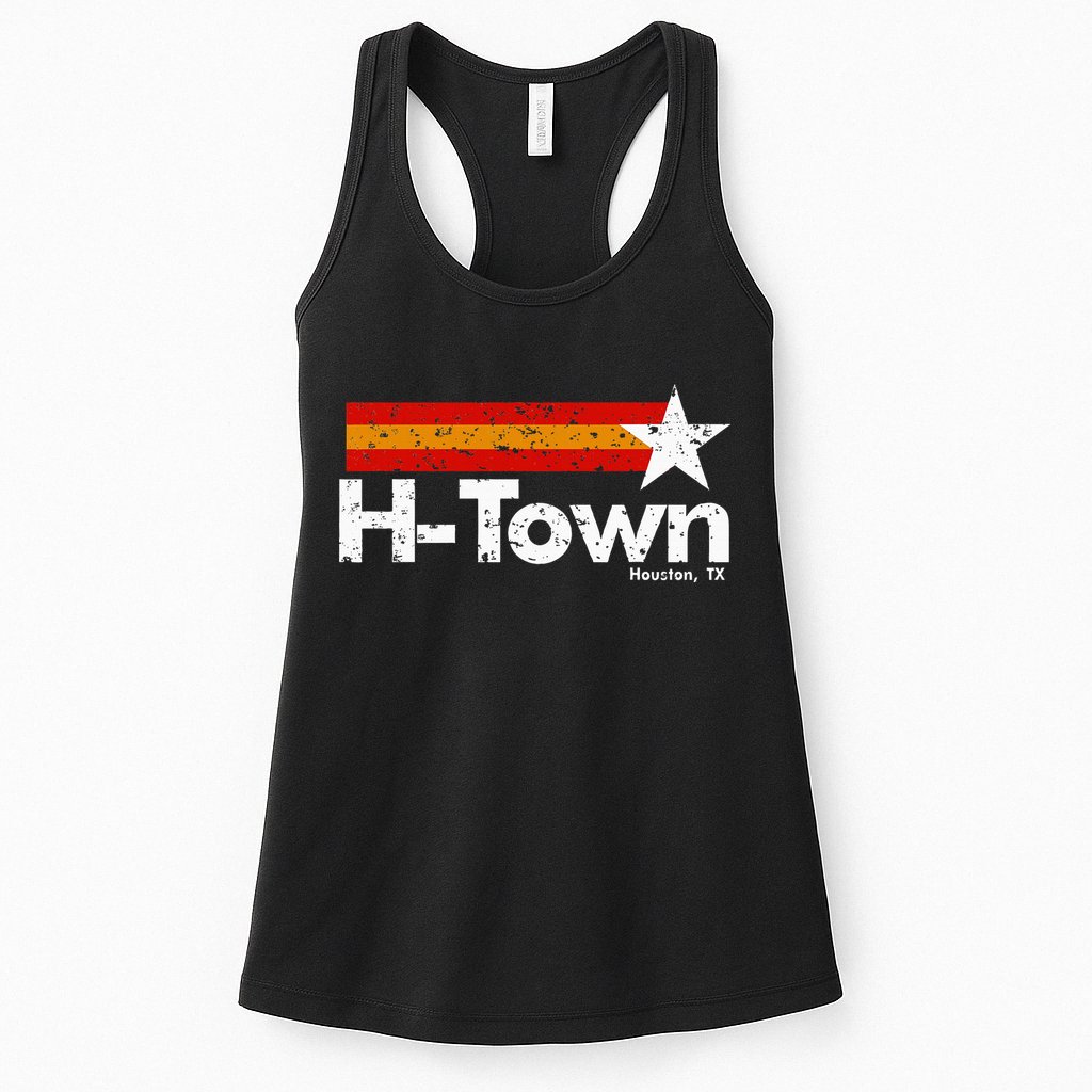 H Town Houston Texas Womens Tank Top