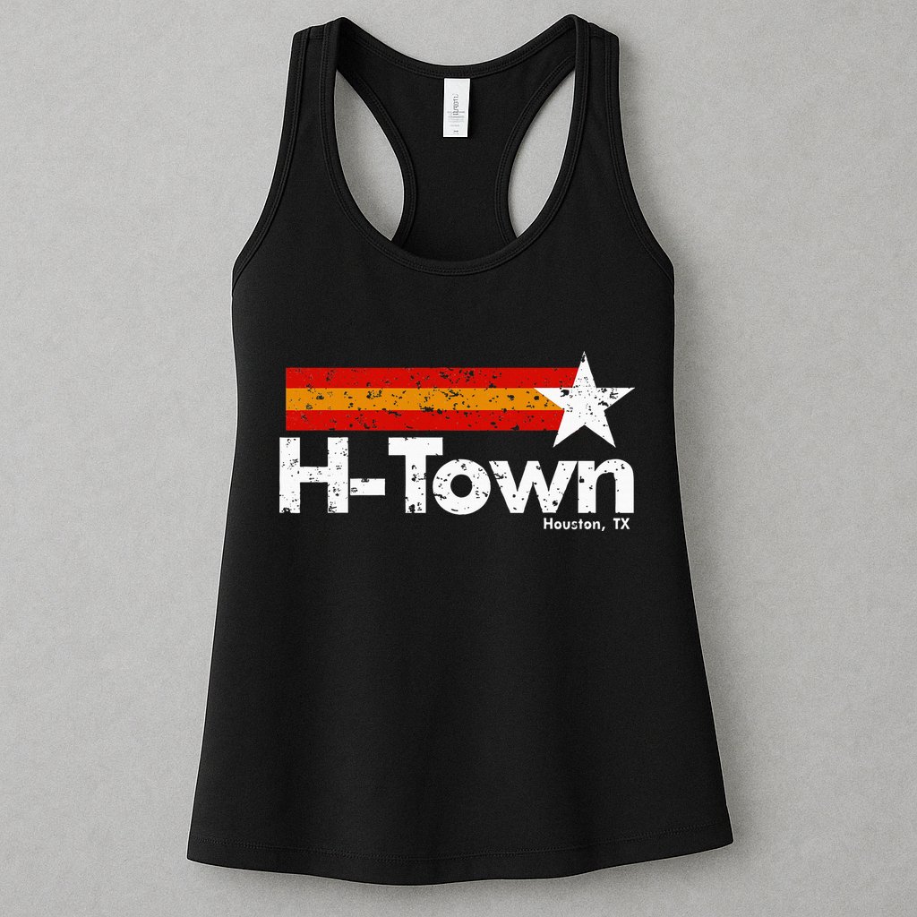 H Town Houston Texas Womens Tank Top