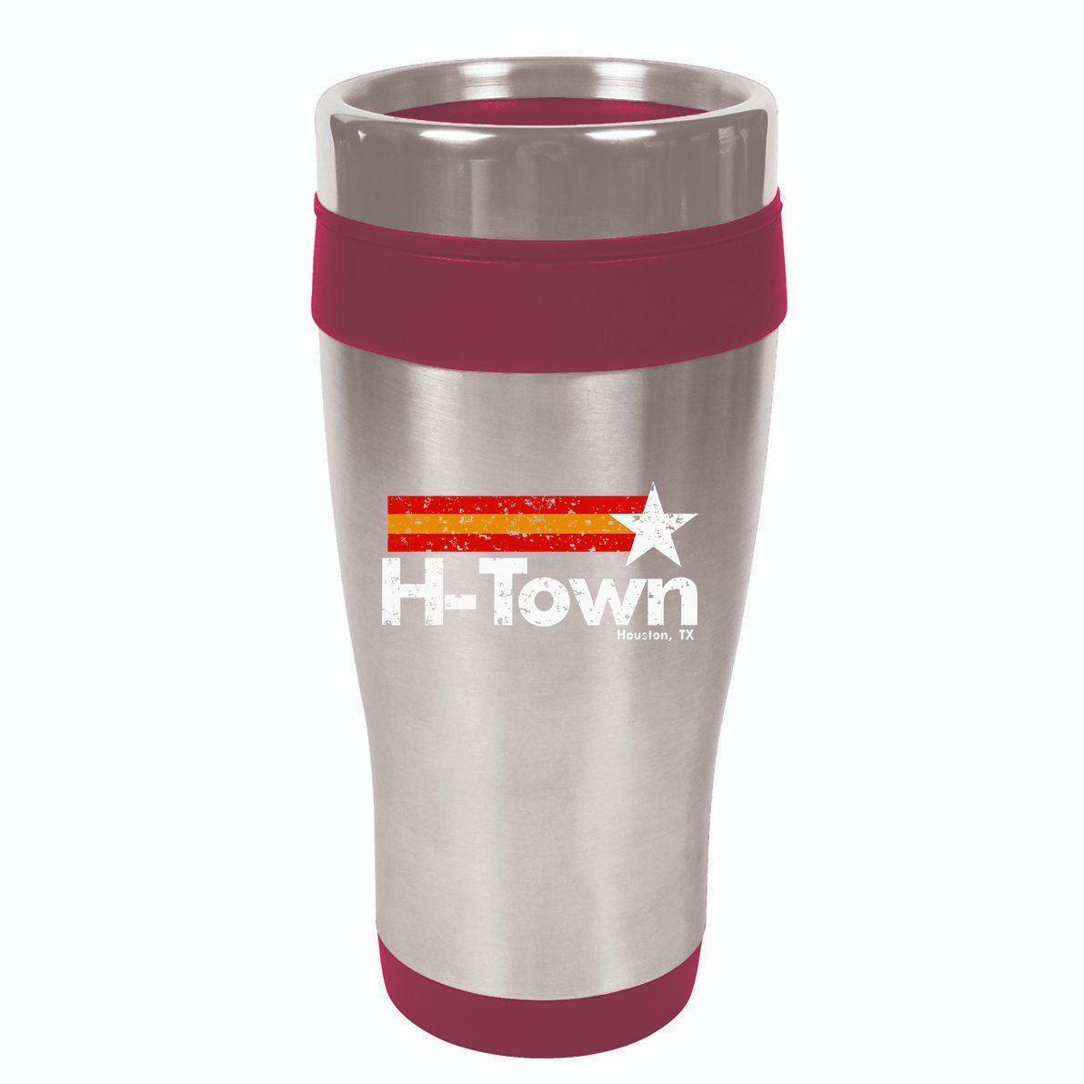 H Town Houston Texas 16oz Travel Tumbler