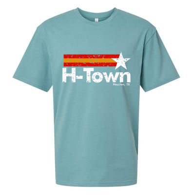 H Town Houston Texas Sueded Cloud Jersey T-Shirt