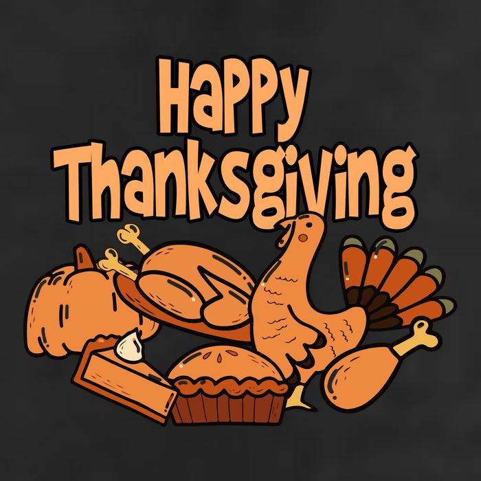 Happy Thanksgiving Holiday Festive Turkey 7 Panel Mesh Trucker Snapback Hat