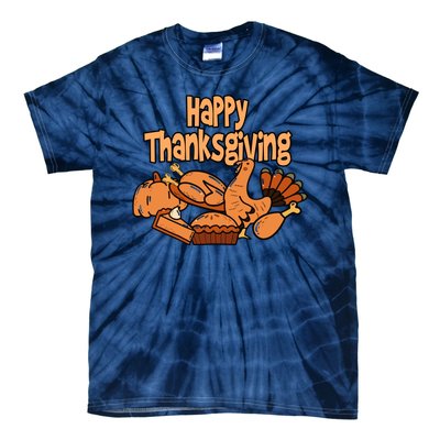 Happy Thanksgiving Holiday Festive Turkey Tie-Dye T-Shirt