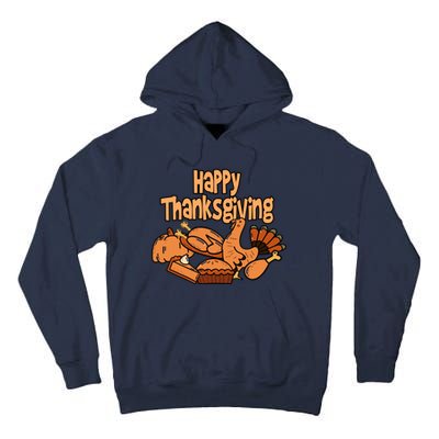 Happy Thanksgiving Holiday Festive Turkey Tall Hoodie